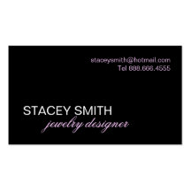 JEWELRY DESIGNER BUSINESS CARD