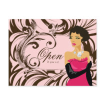 Jewelry Postcard Diamond Woman Salon Spa