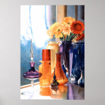 "Jewels of the Czar" Art Glass Watercolor Poster