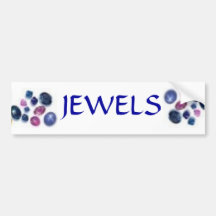 JEWELS SAPPHIRE, JEWELS SAPPHIRE, JEWELS BUMPER STICKER