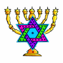 Jewish Candlesticks Photo Cut Outs