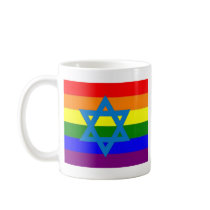 Jewish Gay Pride Flag Coffee Mug