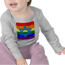 Jewish Gay Pride Flag Shirts