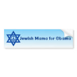 Jewish Mama For Obama Bumper Sticker 4 bumper stickers
