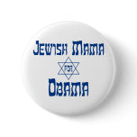 Jewish Mama for Obama Star Buttons
