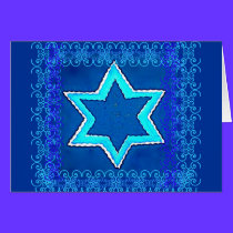 Jewish New Year Star of David Card 1 cards