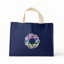 Jewish Star Colours Tote Bags