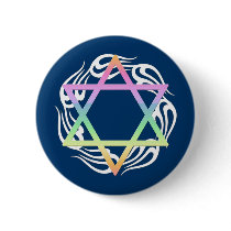 Jewish Star Colours Pins