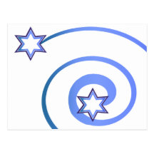Jewish Stars and a Spiral Postcard
