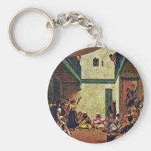Jewish Wedding In Morocco Key Chain