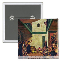 Jewish Wedding In Morocco Pinback Button