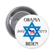 Jews for Obama Biden 2012 Pinback Buttons