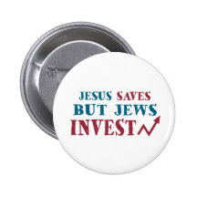 Jews Invest - Jewish finance humour Pinback Buttons
