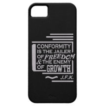 JFK Conformity Quote iPhone 5 Case-Mate, customize