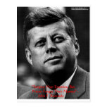 JFK "Forgive Not Forget" Wisdom Quote Gifts & Card Post Card