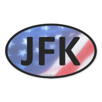 JFK Oval Sticker