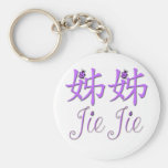 Jie Jie (Big Sister) Chinese Keychain