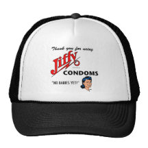 Jiffy Brand Condom Gear! Trucker Hat