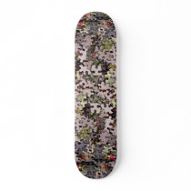Jigsaw puzzle background skateboards