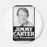 Jimmy Carter Distressed Black And White Refrigerator Magnet