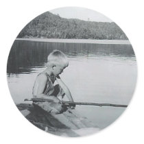 jimmy fishing round stickers