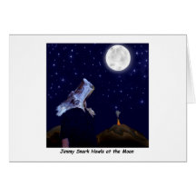 Jimmy Snork Howls at the Moon Greeting Cards