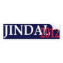 Jindal 2012 bumper sticker simple