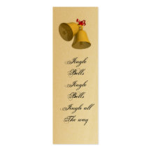 Jingle Bells Bookmark Business Card Templates