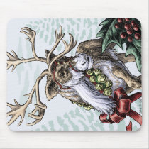 "Jingle Bells" Christmas reindeer mousepad