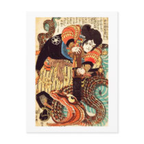 Jiraiya and Snake Post Card