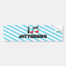 Jitterbug fan bumper stickers