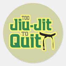 Jiu-Jitsu Autocollant Rond