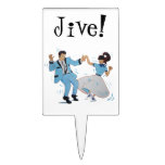 Jive dancing cartoon cake picks