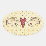 jlove birds oval stickers