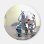 Jo Bot VS Little Blue Bot Magnet