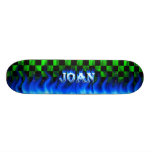 Joan blue fire Skatersollie skateboard.