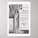 Joan Crawford Adrien gown Silk advertisement Print