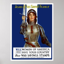 Joan of Arc Saved France -- WWI Posters