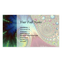 Joanie 50 Fractal Art Business Card