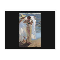 Joaquín Sorolla y Bastida After The Bath Post Card