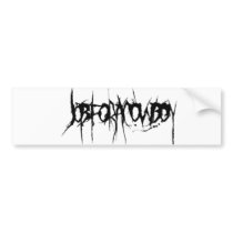 job for a cowboy bumper sticker