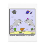 Job Interview: Dolphin cartoon