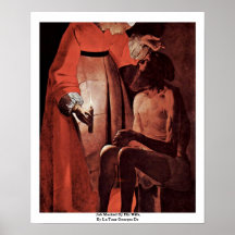 Job Mocked By His Wife,  By La Tour Georges De Posters