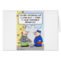 job portable benefits greeting cards