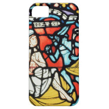 Job tormented by the Devil, 12th century (stained iPhone 5 Case