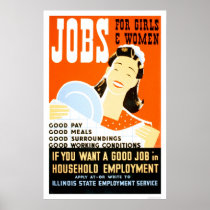 Jobs For Girls Women 1936 WPA Posters