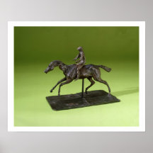 Jockey on a Horse (bronze) Print