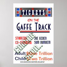 Joe Biden in Gaffe Track Print