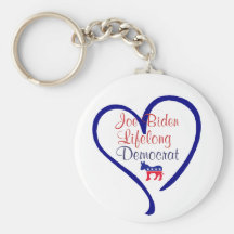 Joe Biden Lifelong-Democrat Key Chain