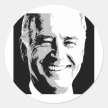 JOE BIDEN SQUARE PORTRAIT -.png Round Stickers